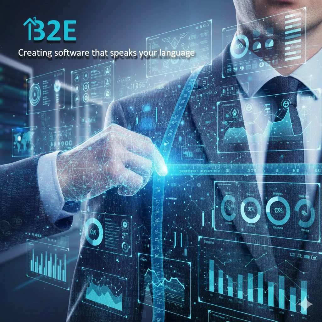 Enterprise software platform dashboard illustration